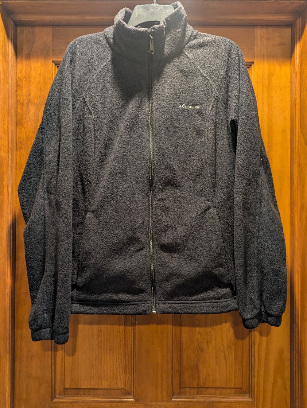 Size XL Women's Columbia Black Full-Zip Fleece Jacket